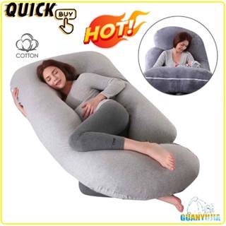 Pregnancy Pillow Large U Shaped with Removable Cover Cotton-Maternity and Nursing Full Body Pillow