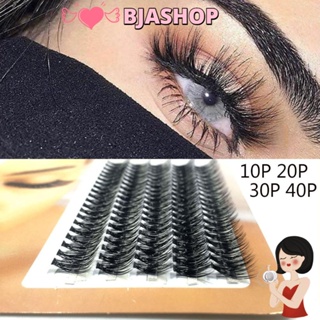BJIA 5Rows Eye Makeup Tool Natural Soft Eye Extension False Eyelashes Individual Lashes 10D/20D/30D/40D Volume Mink Eyelashes Women Beauty Thick Cluster