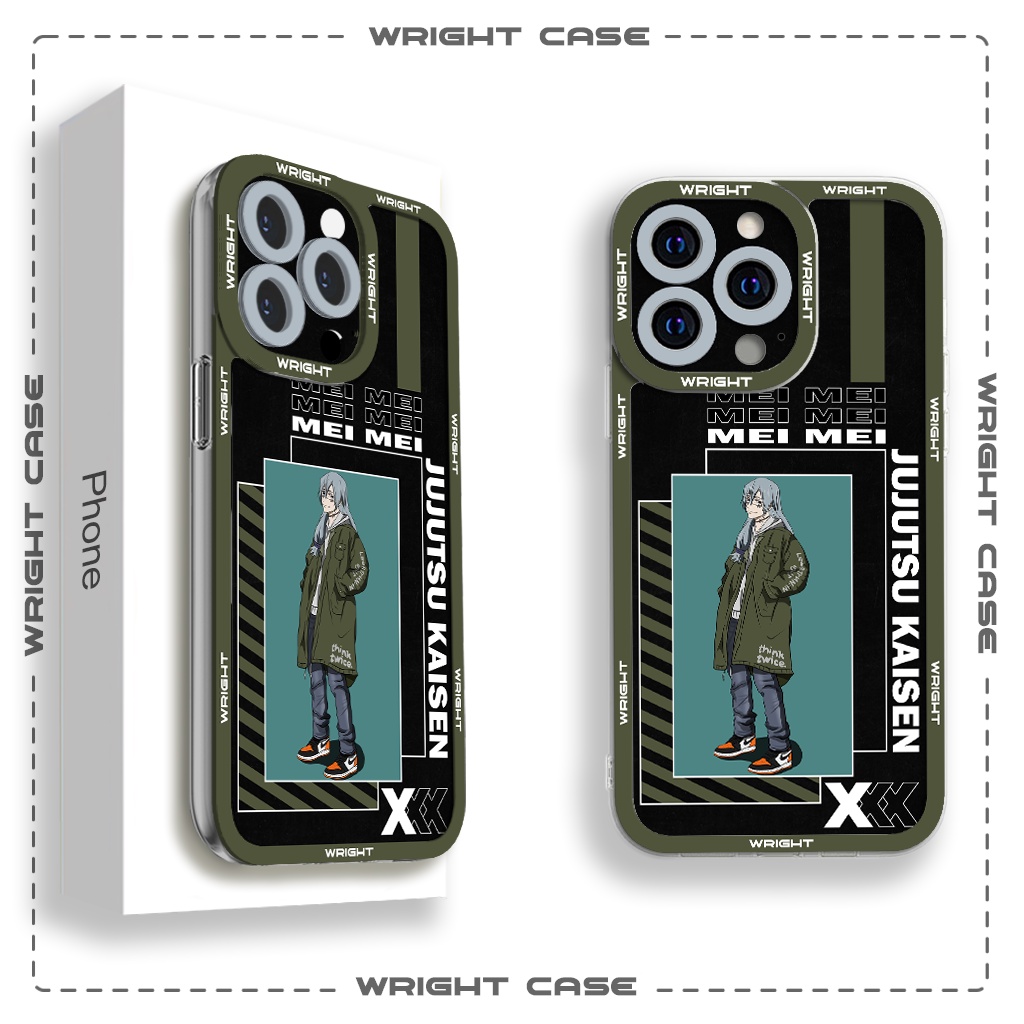 Ốp lưng iphone cạnh vuông Mei Mei Jujutsu Kaisen Anime Wrightcase 6plus/7/8/8plus/x/xs/11/12/pro/max