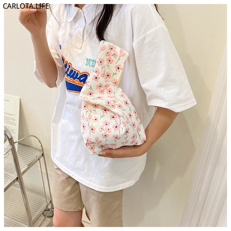 Image of New Wrist Bag Ins Style Knot Bag Cute Mini Handbag #8