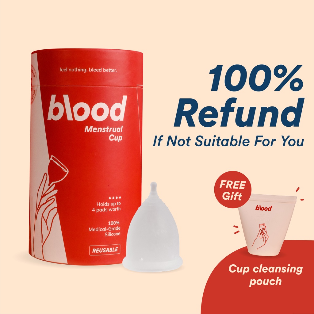 Blood Menstrual Cup - 120 Day Risk-Free Trial - Size Suitable for ...