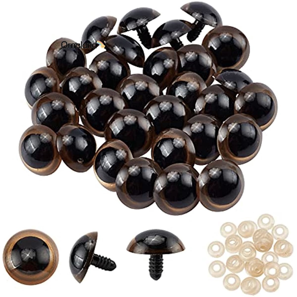 24mm Safety Eyes 30pcs Large Stuffed Animal Eyes Plastic Crafts Eyes