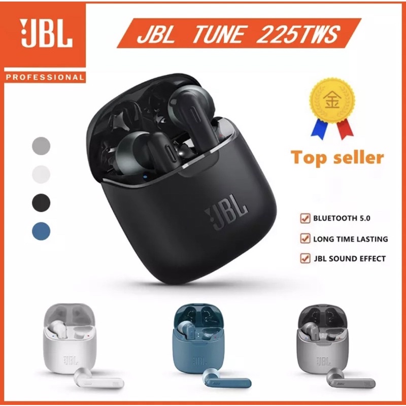 Original JBL T225TWS True Wireless Bluetooth Earphones JBL TUNE 225TWS