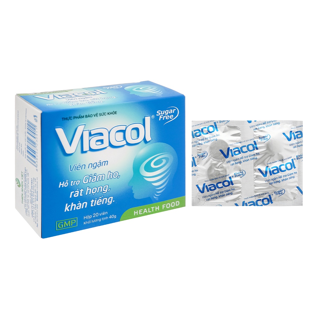 Sugarfree Viacol Lozenges Support Cough Reduction, Sore Throat