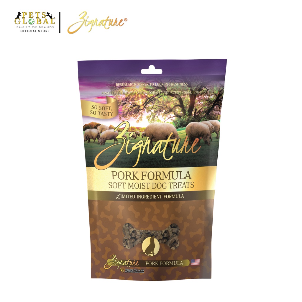 Zignature Pork Formula Soft Moist Dog Treats (113g) Shopee Singapore