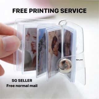 [SG SELLER] Customised Personalized Mini Photo Album Transparent with Printing Service