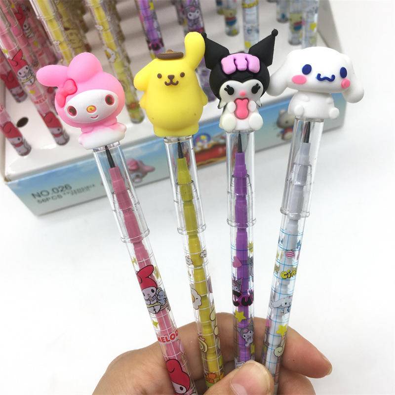 Sanrio Kawaii Cartoon Non-sharpening Pencils HB Lead Sketch Drawing ...