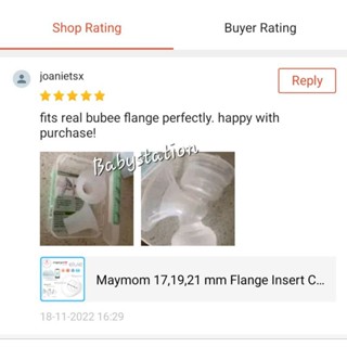 Maymom 17,19,21 mm Flange Insert Compatible with Elvie Single/Double Electric, Elvie Stride 24mm Wearable Cup (2 pcs) #7