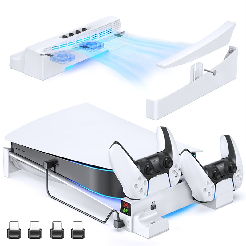 for PS5 Console Horizontal Cooling Stand PS5 Base Holder PS5 Controller