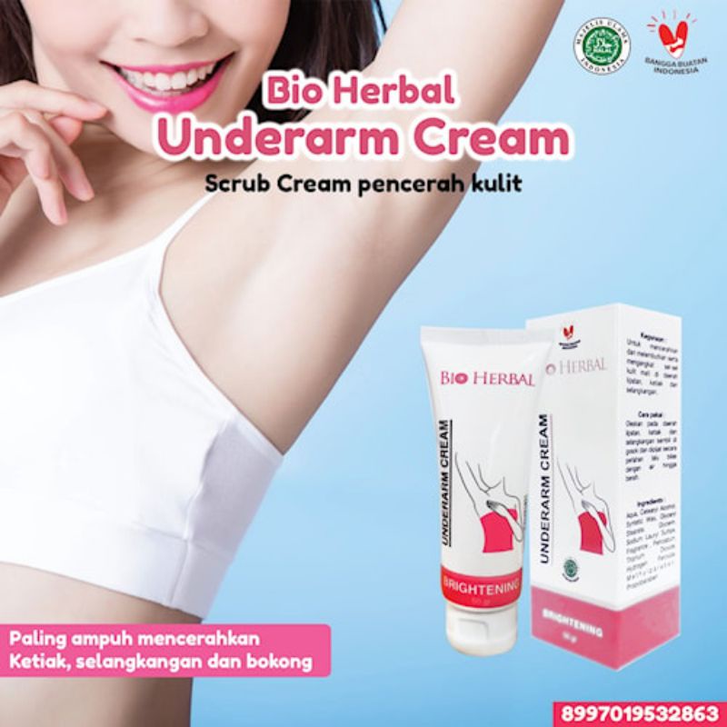 Underarm Whitening Cream UNDERARM Hair Removal Cream BRIGHTENING BPOM