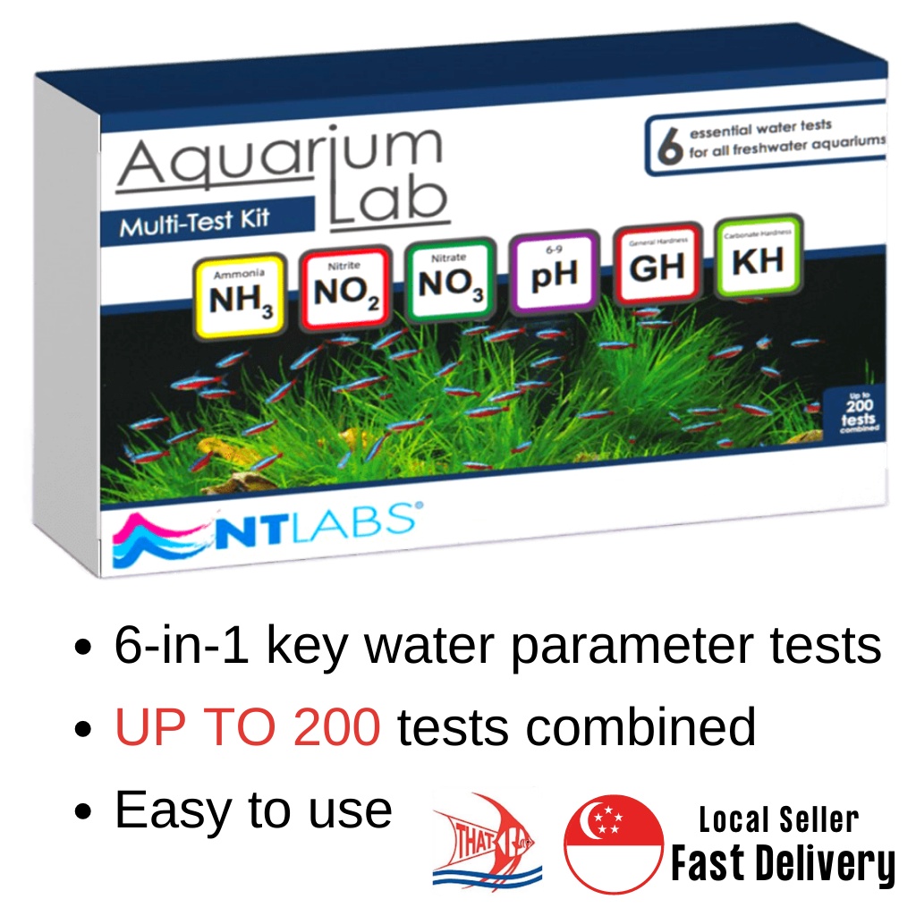 NTLabs Aquarium Multi Test Kit 6in1 Essential Water Parameter Testing