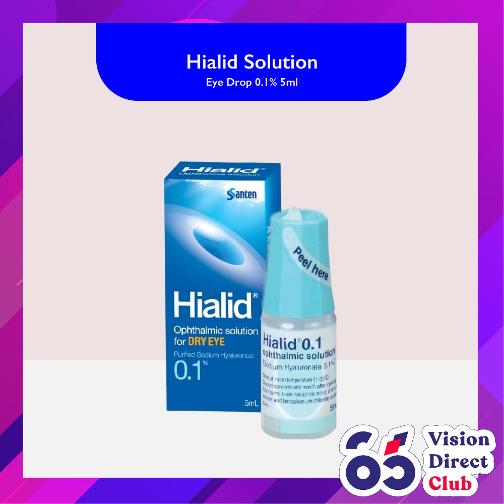 Hialid Ophthalmic Solution Eye Drop 0.1 5ml Shopee Singapore