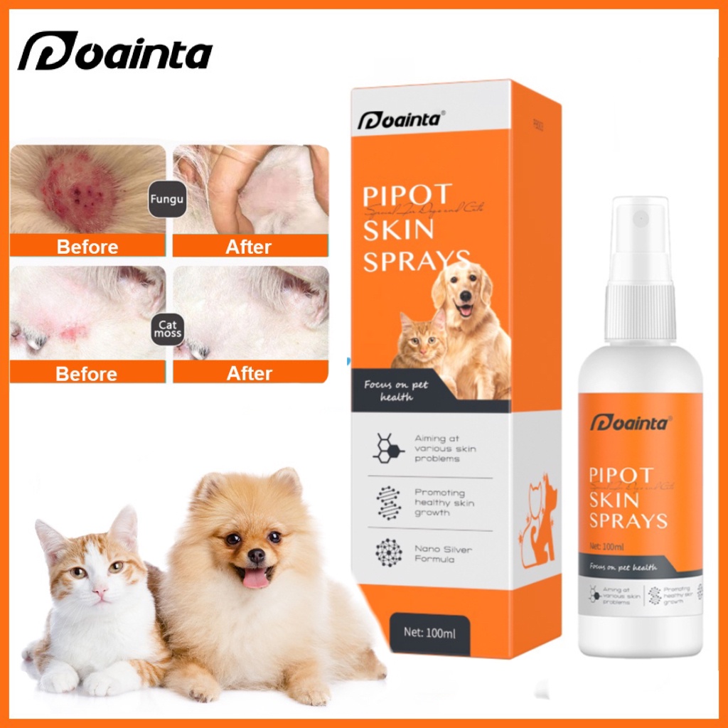 Puainta LARGE VOLUME 100ML Antifungal Skin Spray for Dog and Cat