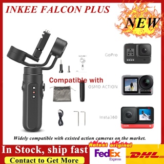 INKEE FALCON PLUS 3-Axis Handheld Camera Gimbal Stabilizer Action Camera Holder Anti Shake Video Record For Gopro Hero 10 9 8 EKQG
