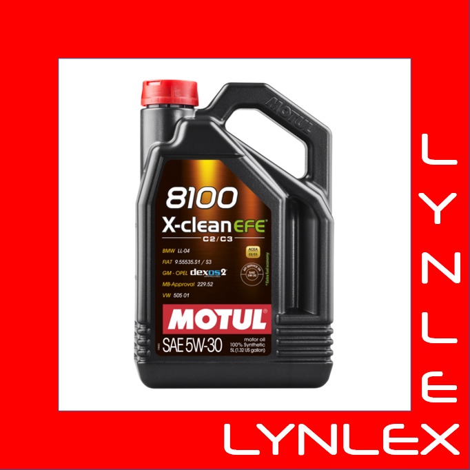 MOTUL Xclean 8100 5W30 EFE 5 Litres Shopee Singapore
