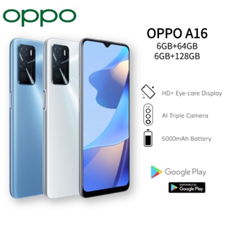OPPO A16 6+128GB | 6.52” HD+ Display | 13MP AI Triple Camera | 5000mAh Large Battery Smartphone