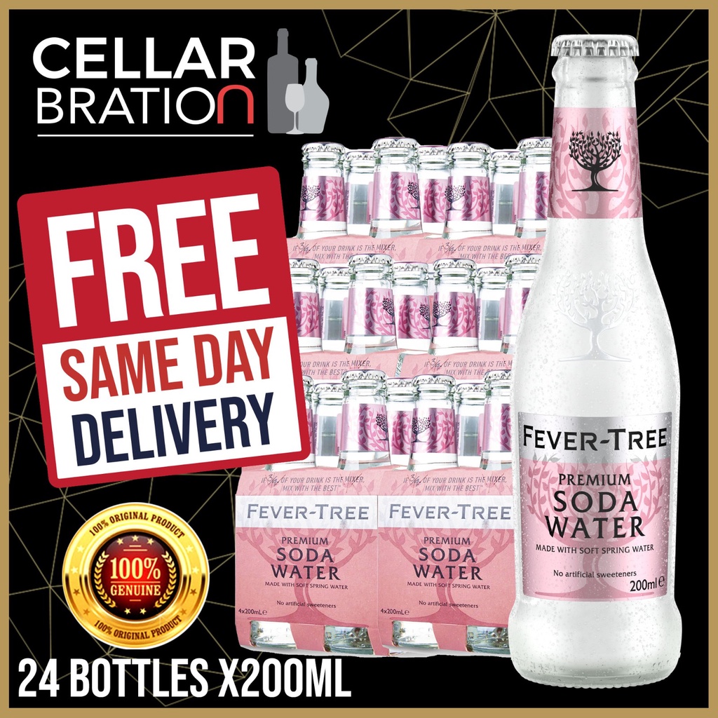 Fever Tree Soda Water (24 bottles x 200ml) Shopee Singapore
