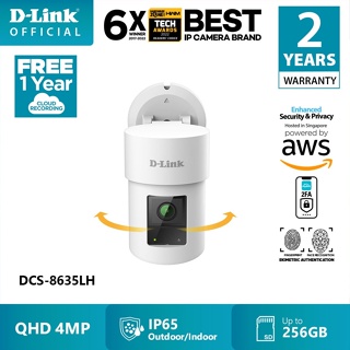 D-Link DCS-8635LH 2K QHD Pan & Zoom Outdoor Wi-Fi IP Camera