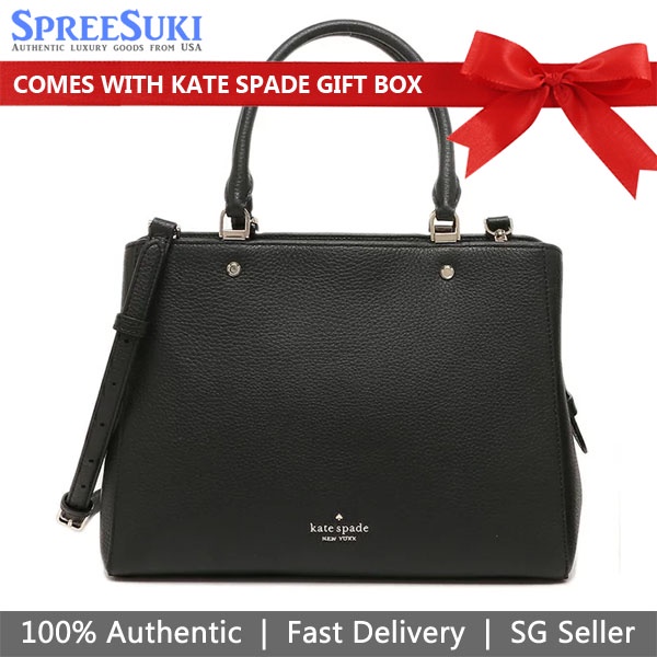 Kate Spade Handbag In Gift Box Crossbody Bag Leila Pebbled Leather ...