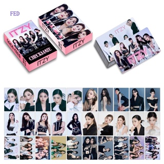 FED 30PCS/Set Kpop ITZY Group New Album CHECKMATE LOMO Cards HD Printed Album Photo Cards For Fans Collection Postcards Photocards