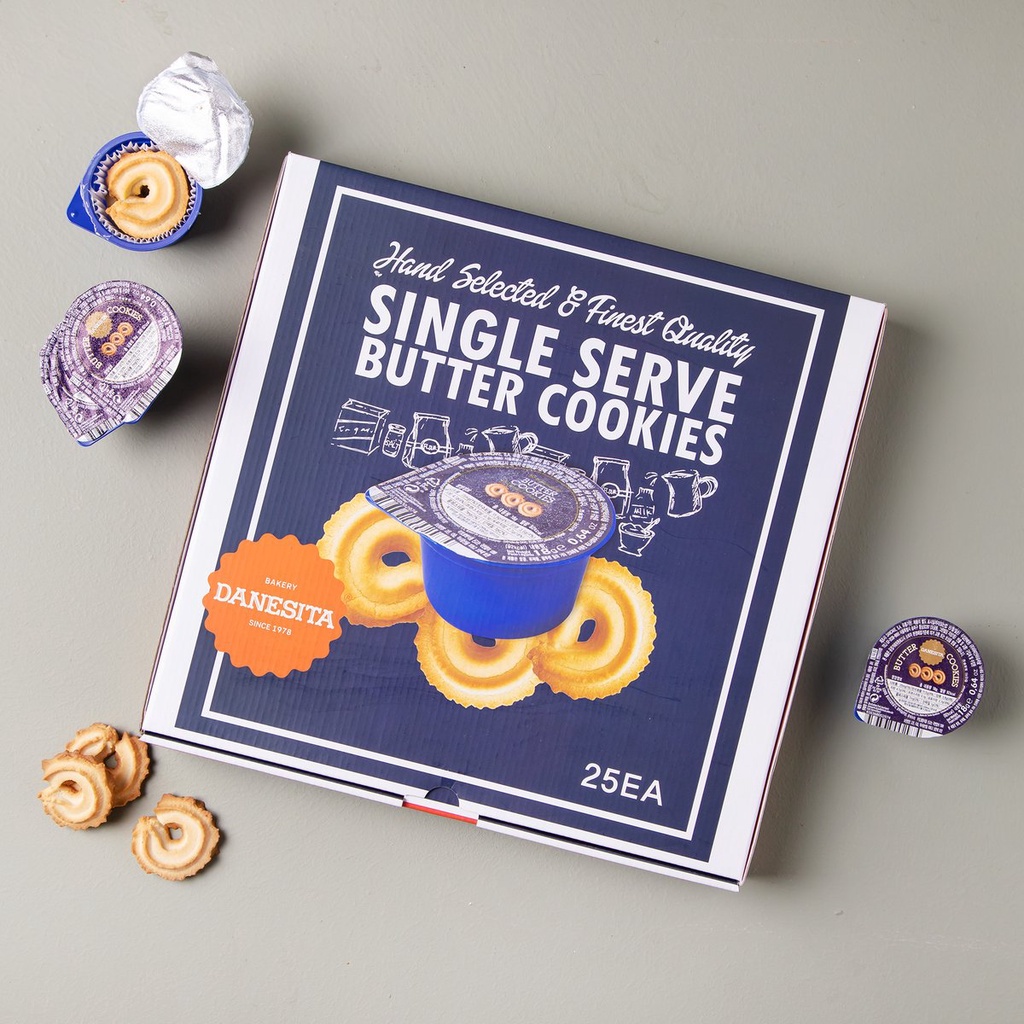 Coffee Cookies Korea Snack From Korea Dancake Buttercookie 18g x 25p