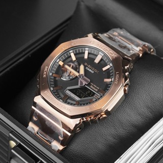 GM-B2100 Gen 4th 2100 Newest design Royal Oak modified for G Shock GMB2100 Sports Stopwatch Creative Steell Strap Watch