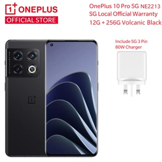 OnePlus 10 Pro 5G NE2213 Global Version | SG 3 Pin 80W Charger | 12G + 256G Volcanic Black | SG Official Warranty