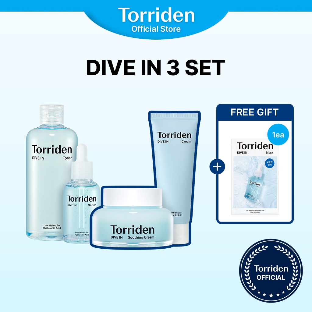 [Torriden Official] DIVE IN Daily & Moisturizing 3 Set Toner 300ml