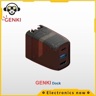 Genki Covert Dock  - A portable console deserves a portable dock for Nintendo Switch , Video converter., NS switch charge , USB-A  HDMI  USB-C Can Cast screen on any screen, anytime, anywhere .Macbook  iPad Pro  iPhones  Android Genki Audio