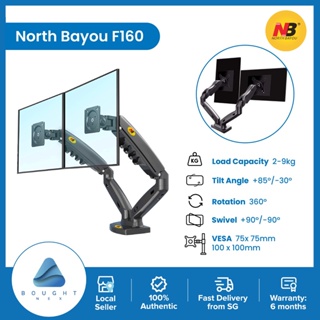 NB North Bayou F160 Dual Monitor VESA Desk Mount Stand