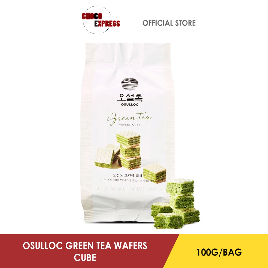 Osulloc Green Tea Wafers Cube 100g (Product of Korea) Shopee Singapore