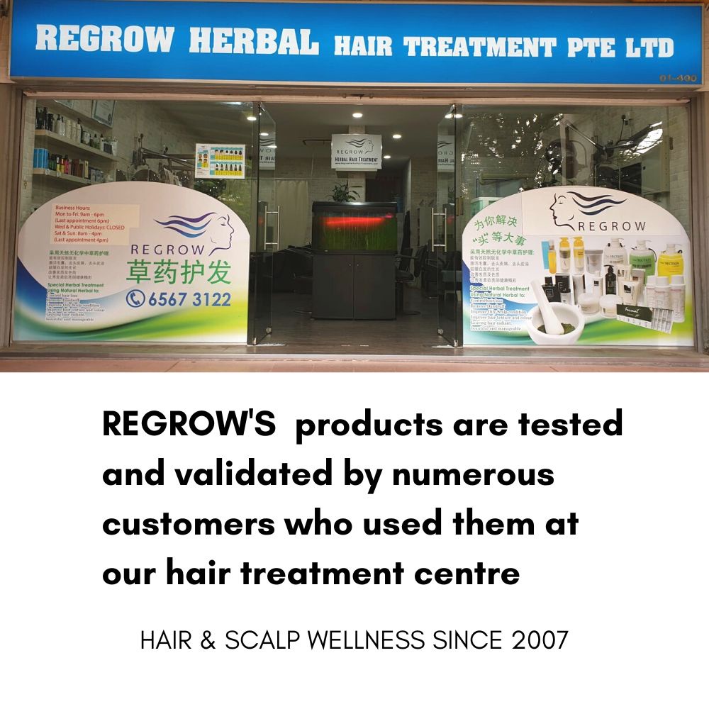 FREE SCALP MASSAGER] REGROW Anti Hair Loss Shampoo Herbal | Hair Growth  Shampoo (300ml) | Shopee Singapore