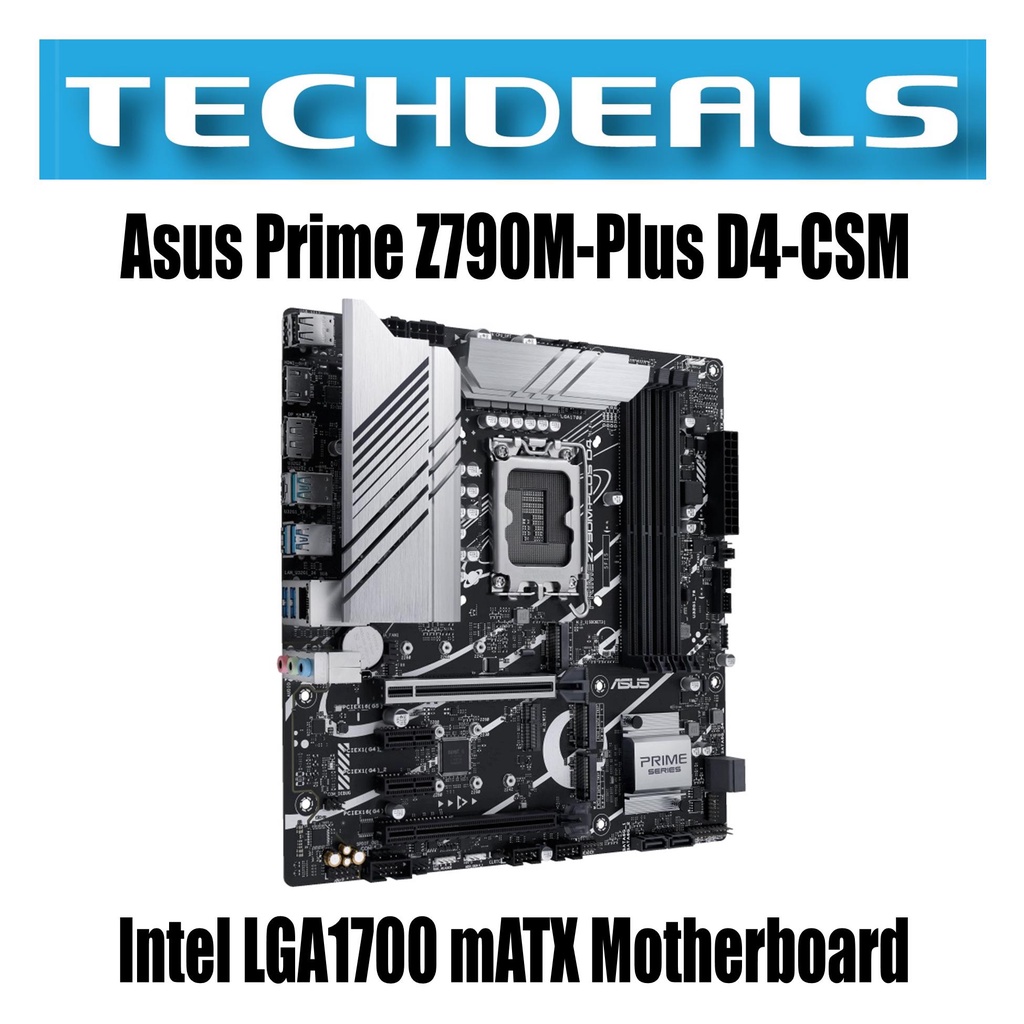 Asus Prime Z790M-Plus D4-CSM Intel LGA1700 mATX Motherboard | Shopee ...
