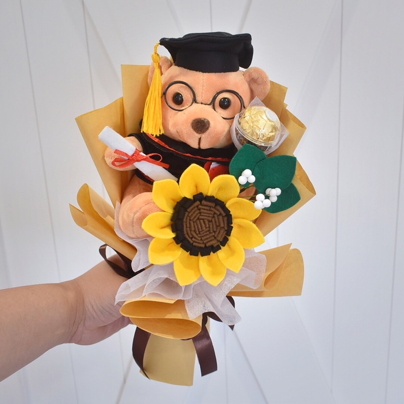 Ferrero Rocher Sunflower Graduation Bouquet PLG191022 Shopee Singapore