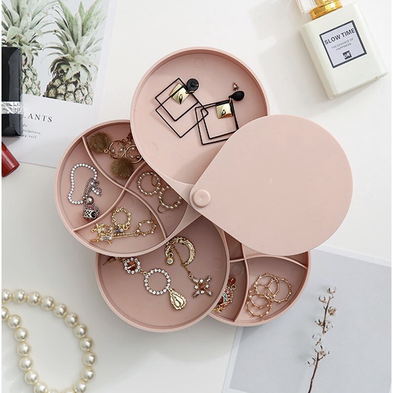 Rotating Jewelry Box GO2MALL [SG Ready Stocks] Shopee Singapore