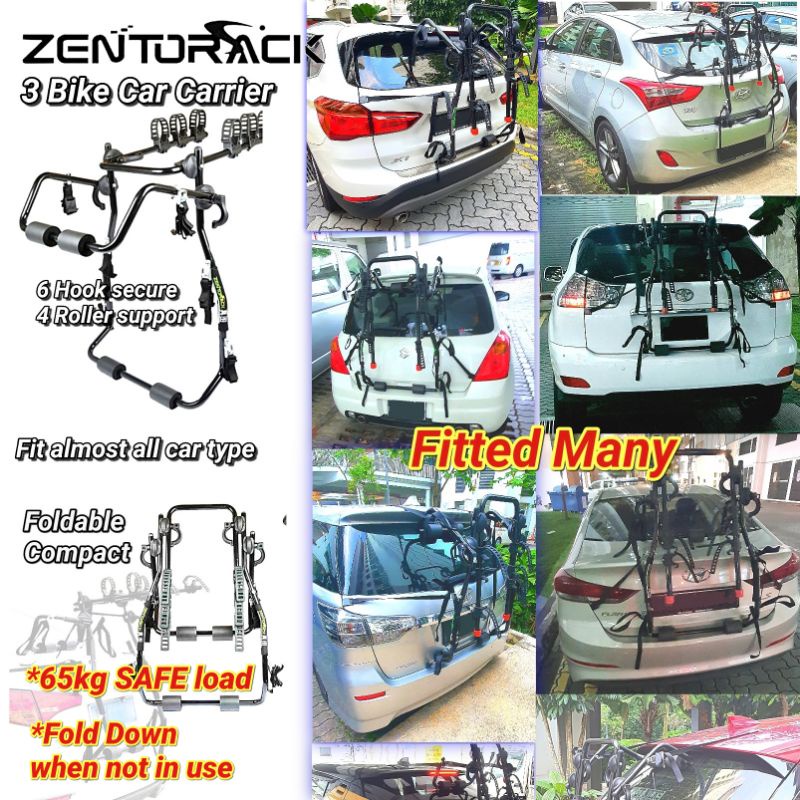Bike car rack carrier Rear Bicycle Rack 3 Bike Trunk Rack Rear Mount