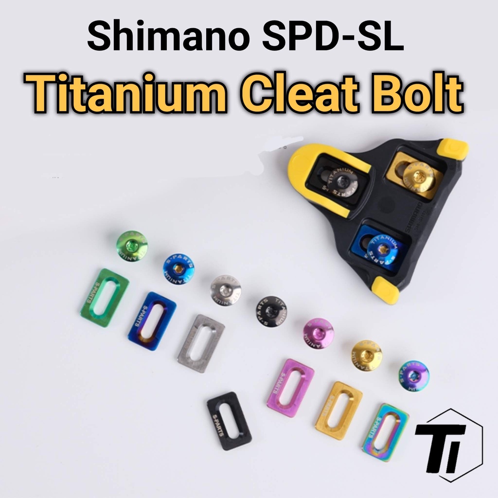 Titanium Bolt for Shimano Cleat SPDSL SMSH11 SH11 Y42U98010 Shoe