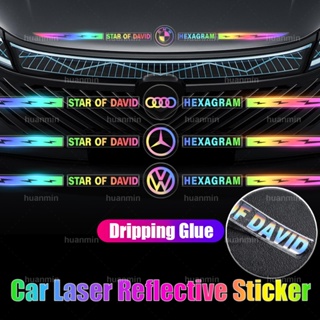 Dripping Glue Car Decorative Stickers Car Personality Laser Color Waterproof Car Reflective Sticker