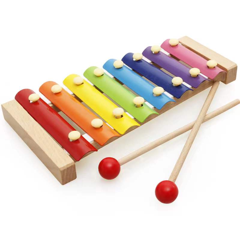 Wooden toy xylophone toys musical toys hand knock violin xylophone educational without box