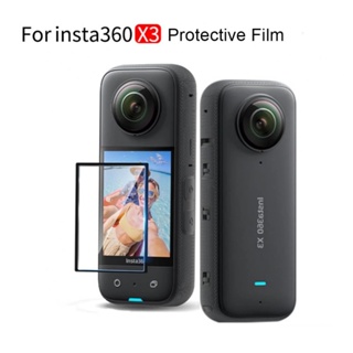 Screen Protector Accessories Soft Fiber Tempered Glass Lens Protector Film Cover Screen Protector Film HD Action Camera Accessories Scratchproof Clear for Insta 360 ONE X3