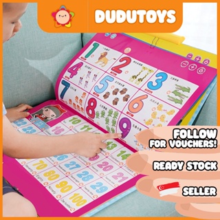 DuduToys Bilingual Early Education Interactive Sound Book Touch to Read for Kids