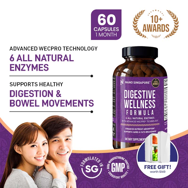Digestive Enzyme Probiotic [ 6 All Natural Digestive Enzyme with