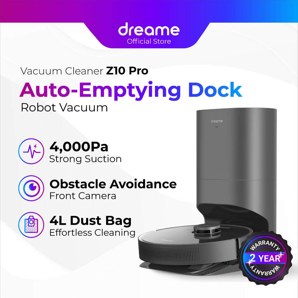 [2 Years Warranty] Dreame Z10 Pro Smart Robot Vacuum Cleaner with Auto