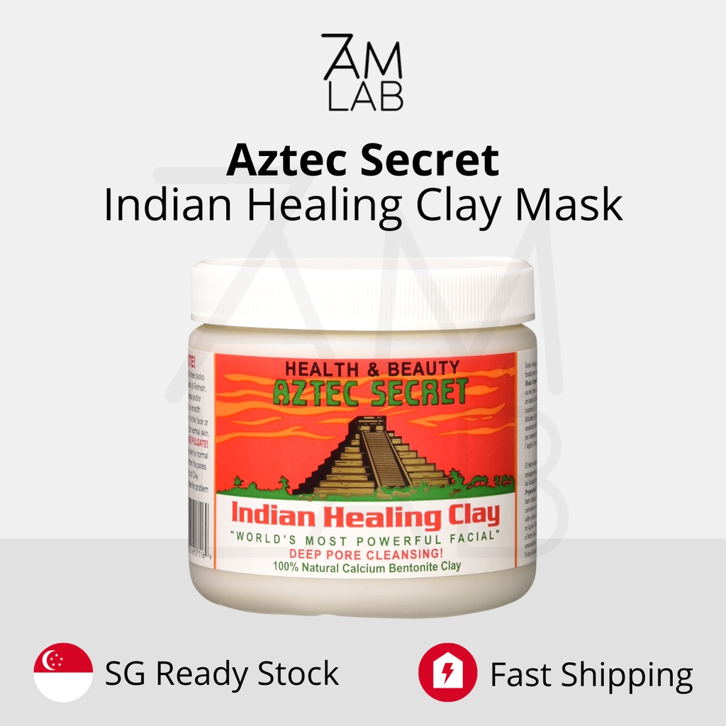 SG Stock) Aztec Secret Indian Healing Clay Mask 1lb & Deep Pore Cleanser  for Facial, Hair and Body Mask | Shopee Singapore
