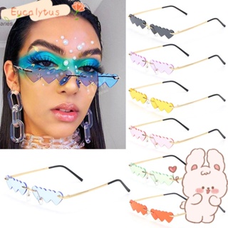 Image of thu nhỏ EUTUS Heart SunGlasses Unique Women Rimless Small Frame Vintage Shades #0
