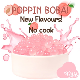 600g/ 1.2kg POPPING boba bubble tea pearl ready to eat! New Crunchy Chestnut flavour!