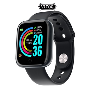 Vitog Y68 Smart Watch Heart Rate Monitor Waterproof Sport Smart Watch Fitness Tracker