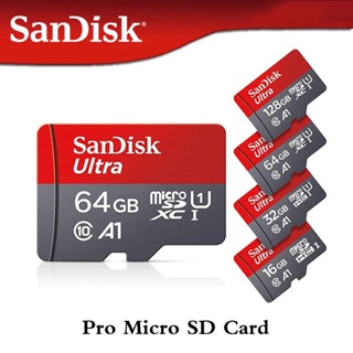 SanDisk Memory Card 64GB Micro Sd Card 32GB/128GB/256GB/ 512GB A1 U3 TF/SD Card