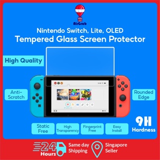 Nintendo Switch Original, OLED, Lite Tempered Glass 1+1 9H Screen Protector Anti Scratch Screen Guard [SG Seller]