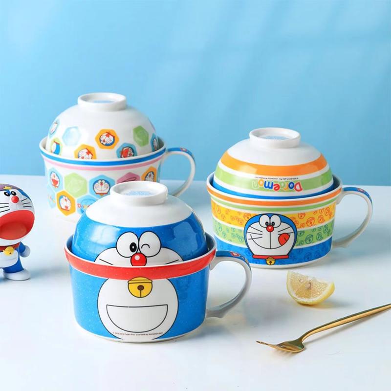 Doraemon Instant Noodle Bowl Japanese Style Household Ceramic Tableware